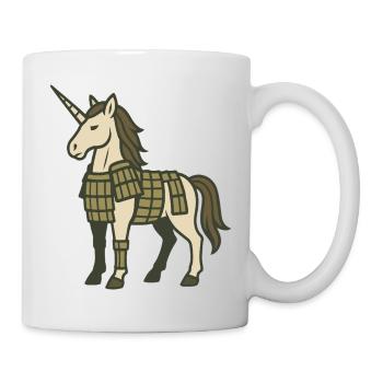 Samurai Armor Unicorn Warrior Fantasy Design - Mug - white - Right