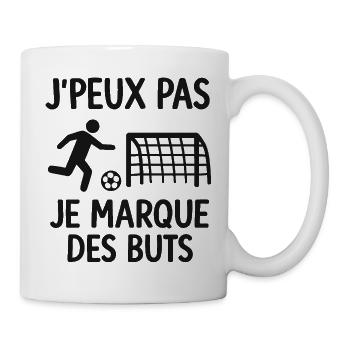 J’peux pas – je marque des buts - Mug blanc - blanc - Droite