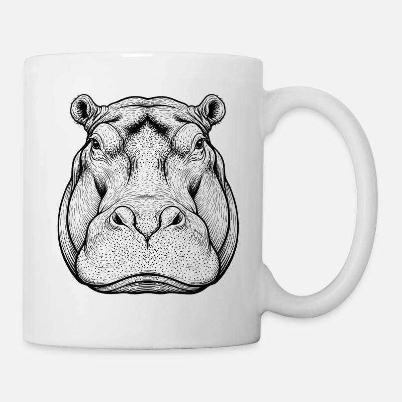 Hippopotame Hippopotame - Mug blanc - blanc