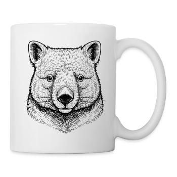 Wombat - Mug blanc - blanc - Droite