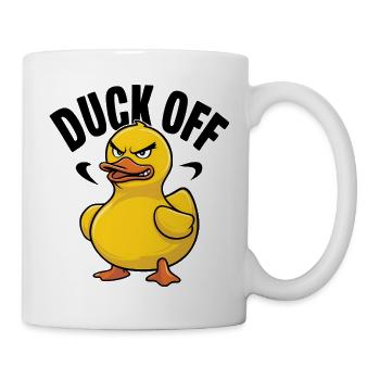 Duck off - Funny Duck Memes - Mug - white - Right