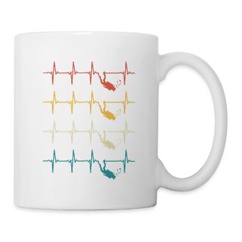 Heartbeat Diver Diver Diving - Mug - white - Right