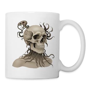 SKULL #2 - dark hell - Mug - white - Right