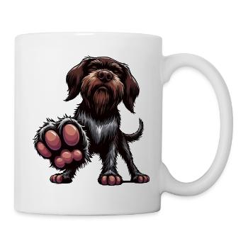 Deutsch Drahthaar Deutsch-Drahthaar Besitzer - Tasse - Weiß - Rechts