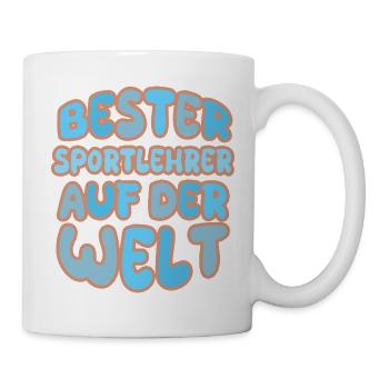 Physical education teacher as a vocation - Mug - white - Right