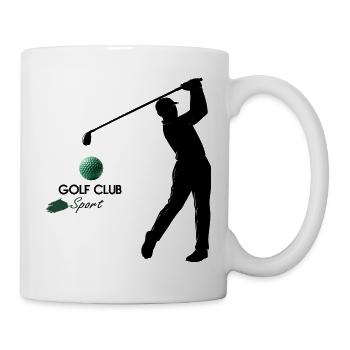 Golf - Tasse - Weiß - Rechts