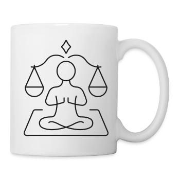Yoga Balance im Zen-Stil - Tasse - Weiß - Rechts