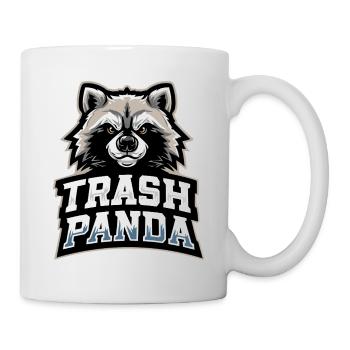 Trash Panda Waschbär Emblem - Tasse - Weiß - Rechts