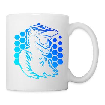 Motif motocross qui fonctionne immédiatement - Mug blanc - blanc - Droite