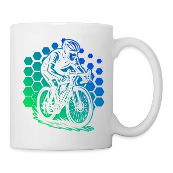 Conception de vélo de route pleine de caractère - Mug blanc - blanc - Droite