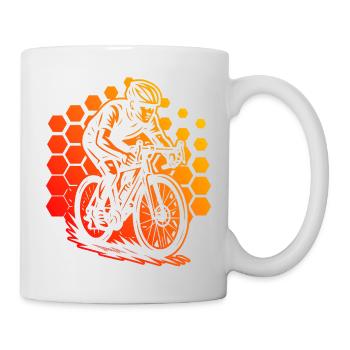 Motif classique du vélo de route - Mug blanc - blanc - Droite