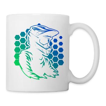 Attention fans de motocross, déclaration simple - Mug blanc - blanc - Droite