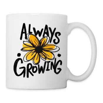 Sunny Daisy Skizze - Tasse - Weiß - Rechts