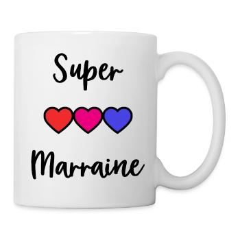 GODMOTHER, SUPER GODMOTHER, GODFATHER, GODCHILD - Mug - white - Right