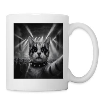 Musique de chat, Heavy Metal Idées de cadeau de chats drôle. - Mug blanc - blanc - Droite