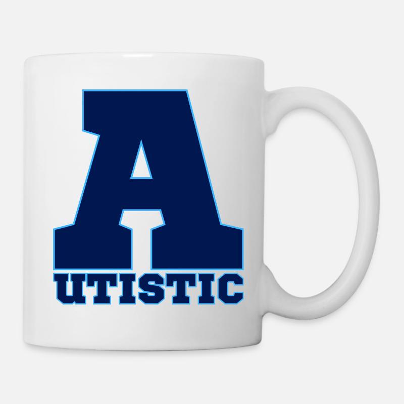 autistique - Mug blanc - blanc