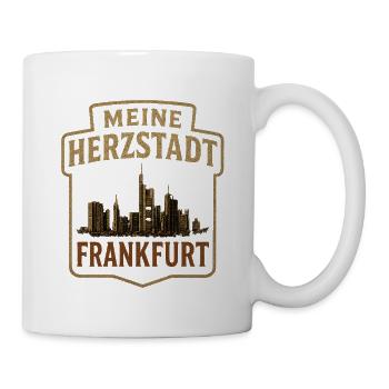 Meine Herzstadt Frankfurt - Tasse - Weiß - Rechts