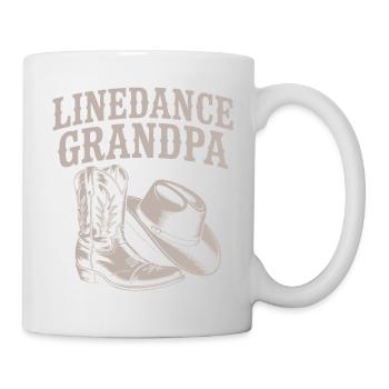 Linedance Opa Boots - Tasse - Weiß - Rechts