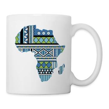 Afrika-Karten-Stammesgruppe - Tasse - Weiß - Rechts