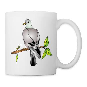 Vogel - Tasse - Weiß - Rechts