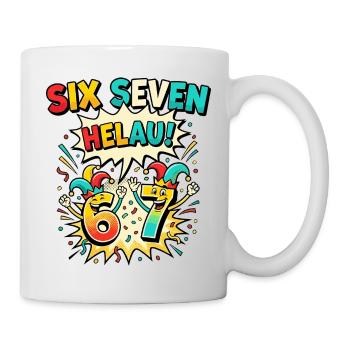 67 Six Seven meme Costume Carnival Funny - Mug - white - Right