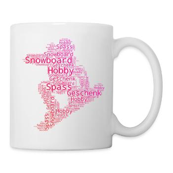Direkte Snowboard Aussage - Tasse - Weiß - Rechts
