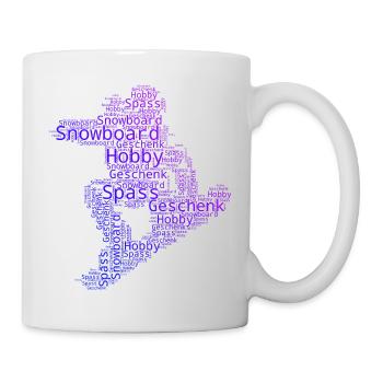 Cool snowboard inspiration - Mug - white - Right