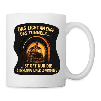 Licht am Ende des Tunnels - Tasse - Weiß - Rechts