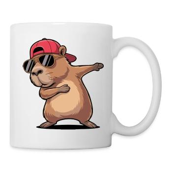 Cool Capybara Dabbing - Mug - white - Right