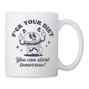 F*ck Your Diet - Mug - white - Right