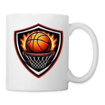 Blason du basket-ball - Mug blanc - blanc - Droite