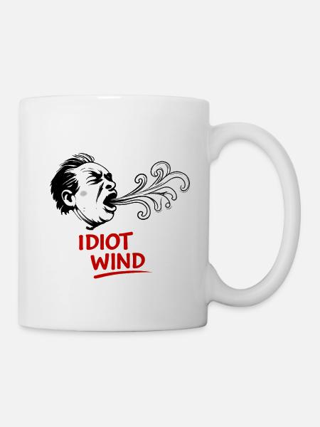 Sturmkopf mit Windspiralen - Tasse - Weiß