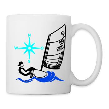 Régate pour enfants de voiliers Optimist Opti - Mug blanc - blanc - Droite
