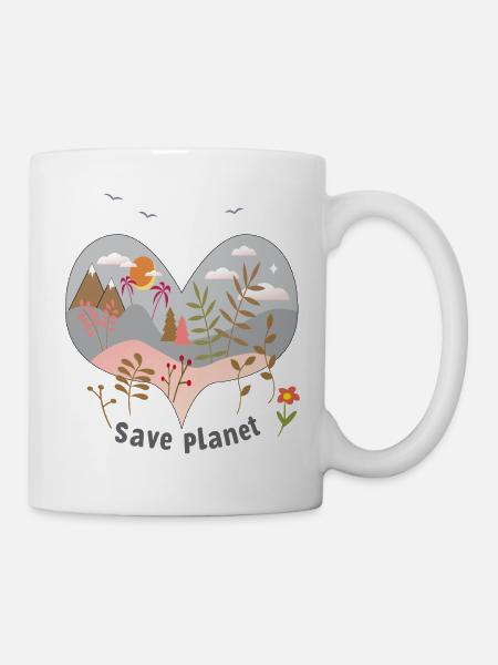 save planet - Tasse - Weiß