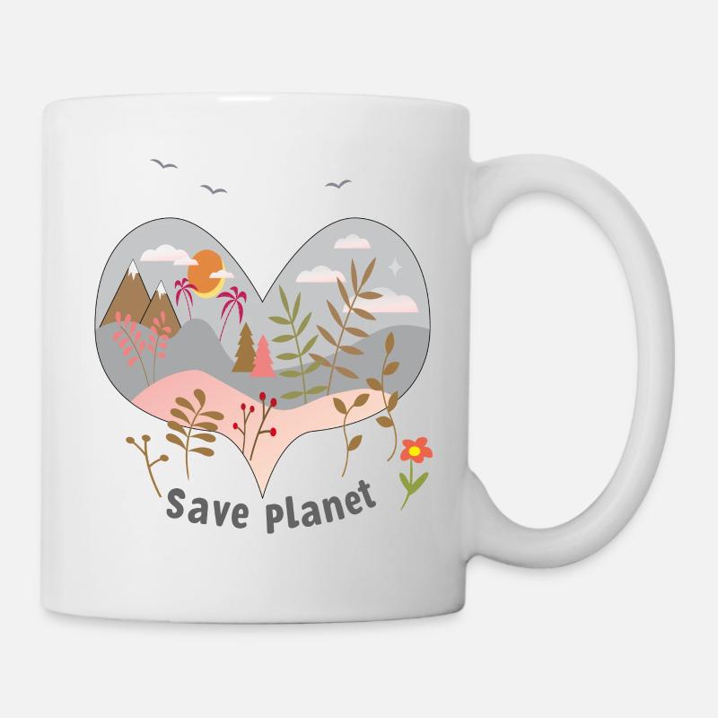 save planet - Tasse - Weiß