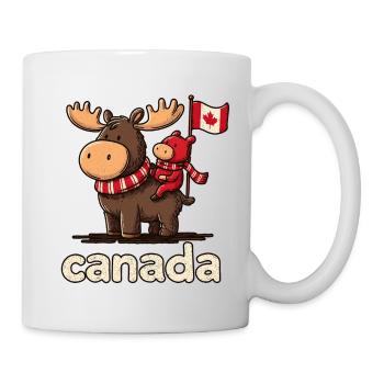Canada mosses with a small companion - Mug - white - Right