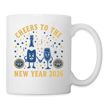 À la santé de la fête du Nouvel An 2026 - Mug blanc - blanc - Droite