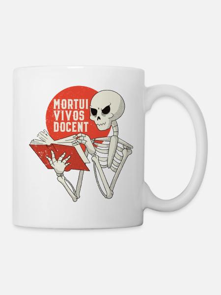 MORTUI VIVOS DOCENT - Tasse - Weiß