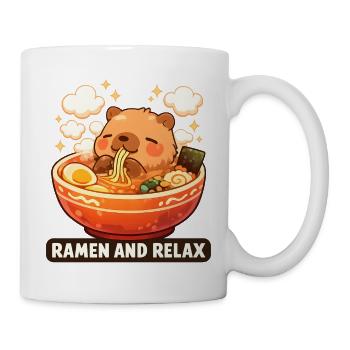 Capybara Ramen and Relax - Tasse - Weiß - Rechts