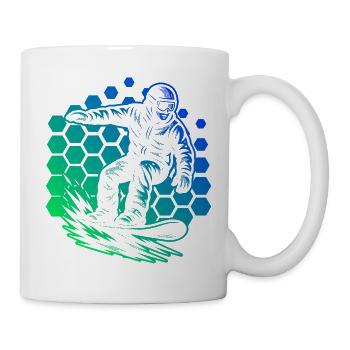 Snowboard perfekt für jeden Snowboard - Tasse - Weiß - Rechts