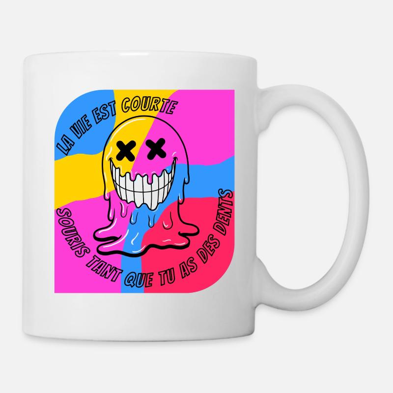 life is short. POP - Mug - white