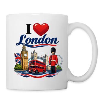 I Love London – Iconic British Icons - Mug - white - Right