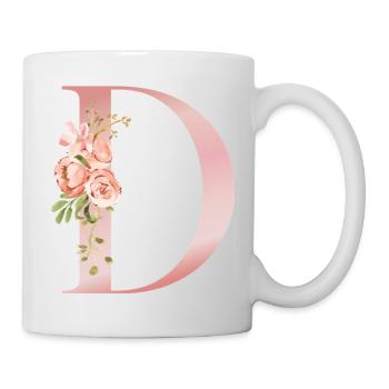 Pastel floral d with bouquet - Mug - white - Right