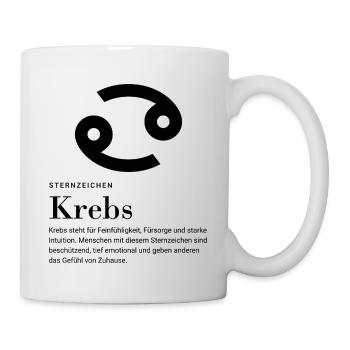 Signe du zodiaque Cancer - Mug blanc - blanc - Droite
