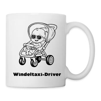 Chauffeur de Taxi Couche - Mug blanc - blanc - Droite