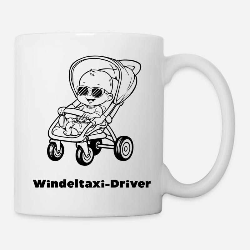 Windeltaxi-Driver - Tasse - Weiß
