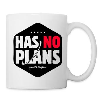 Has No Plans Go With The Flow - Mug - white - Right