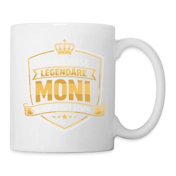 Monika Name Legendary Woman Gift Idea Funny - Mug - white - Right