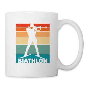 Biathlon  - Tasse - Weiß - Rechts