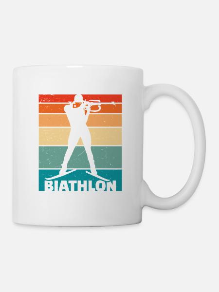 Biathlon  - Tasse - Weiß